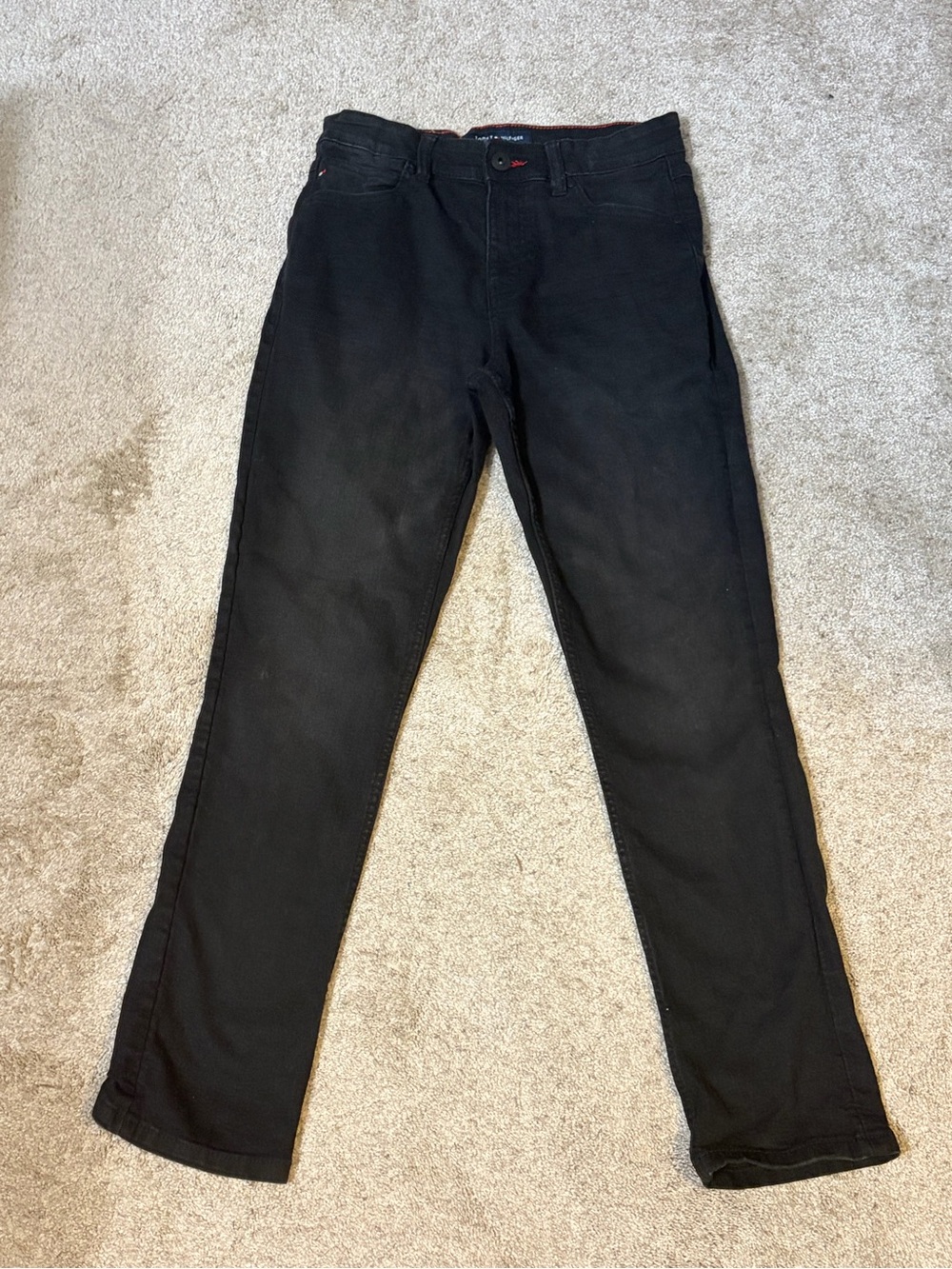 Tommy Hilfiger Black Stretch Straight Jeans